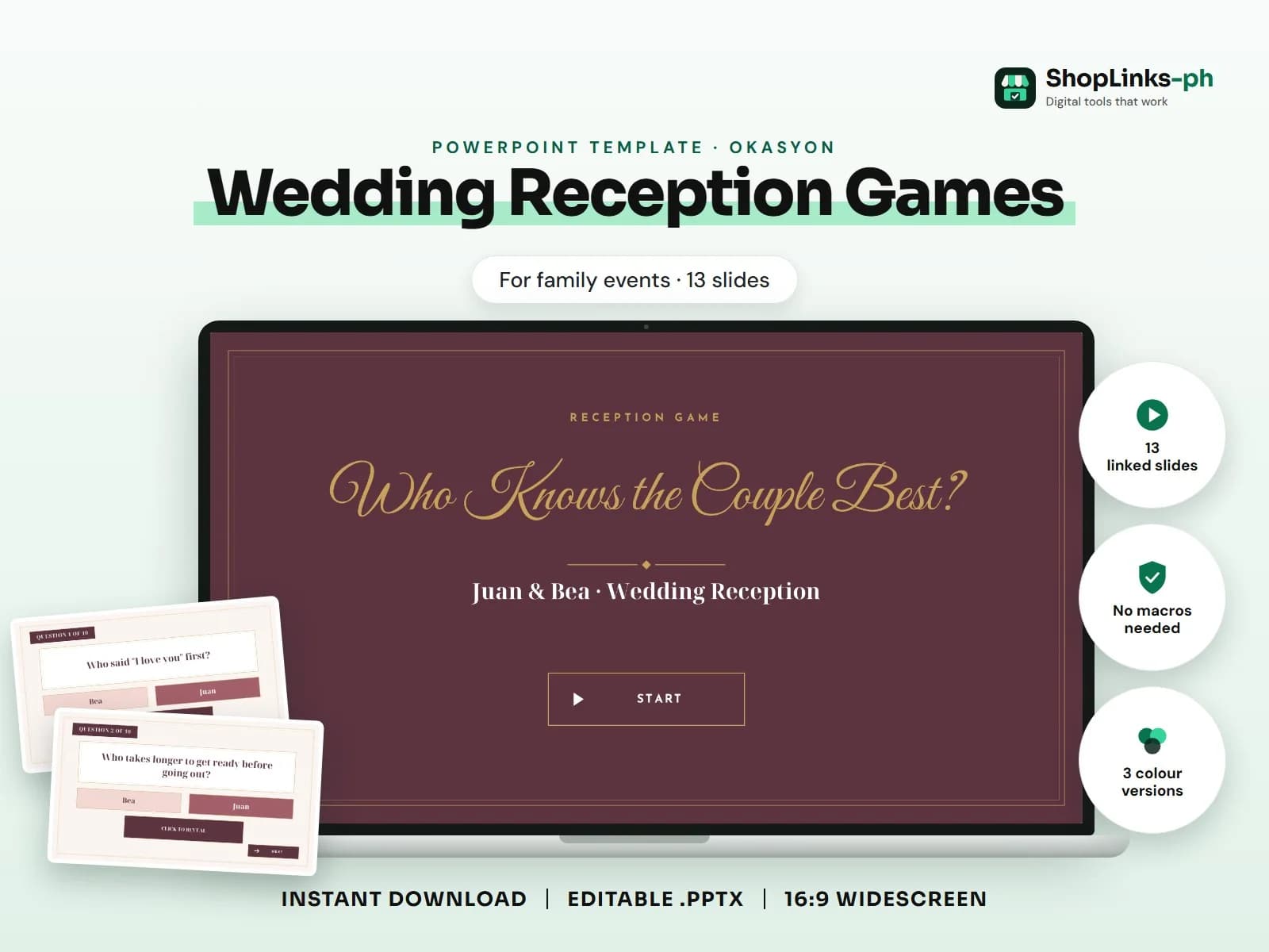 Wedding Reception Games