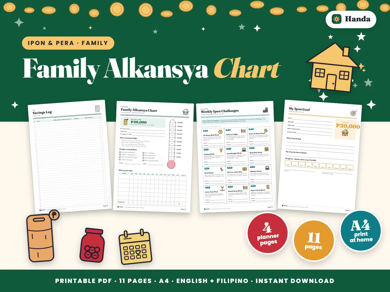 One family goal, a big progress chart, and mini challenges everyone can join.