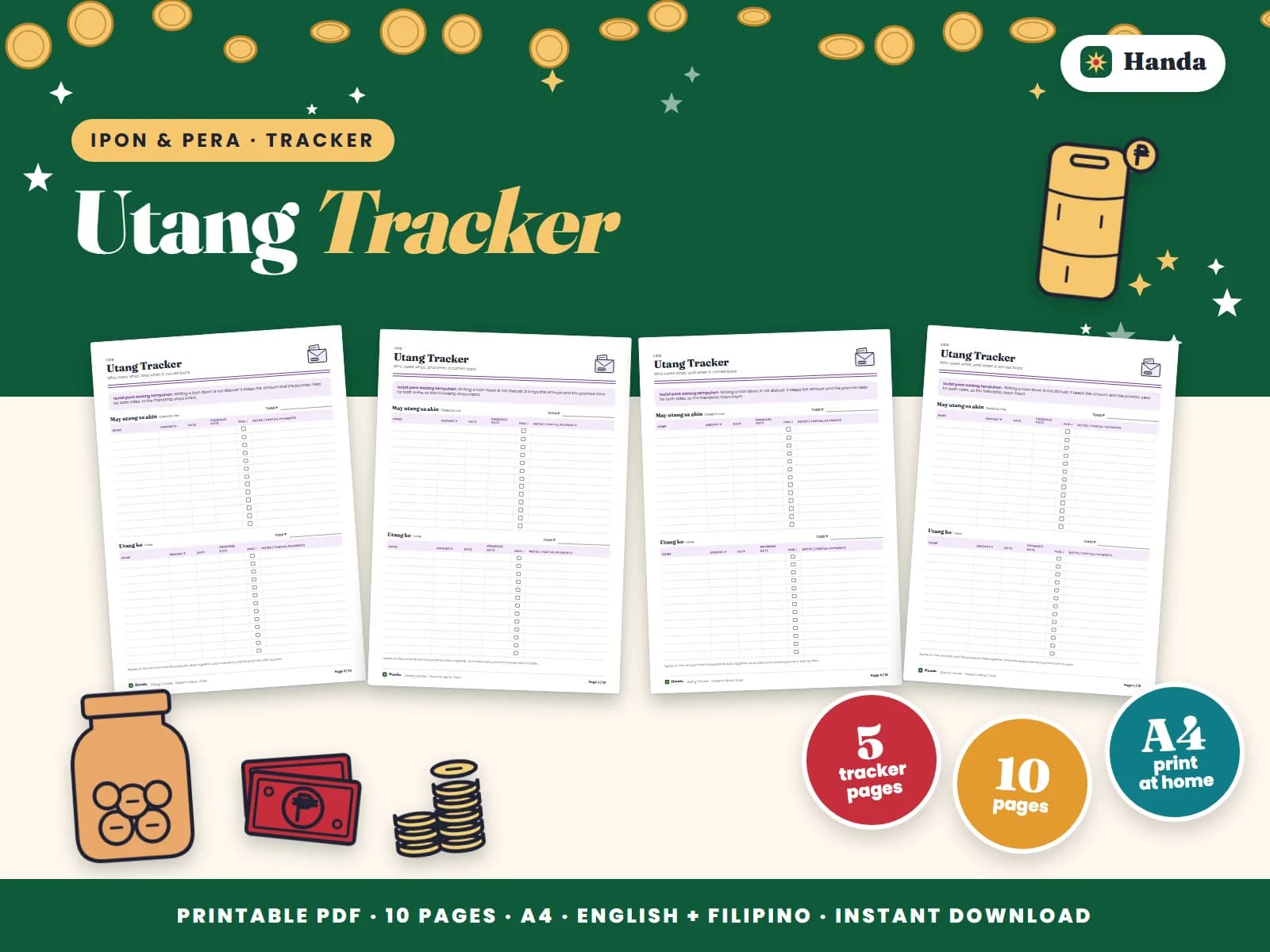 Write down every loan to and from friends and family, kindly and clearly.