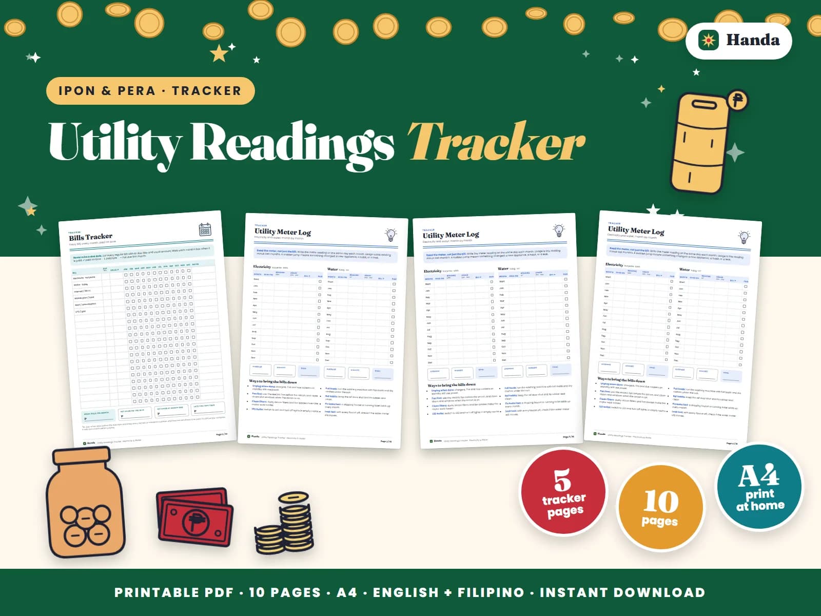 Record meter readings and bills to catch leaks and lower your usage.