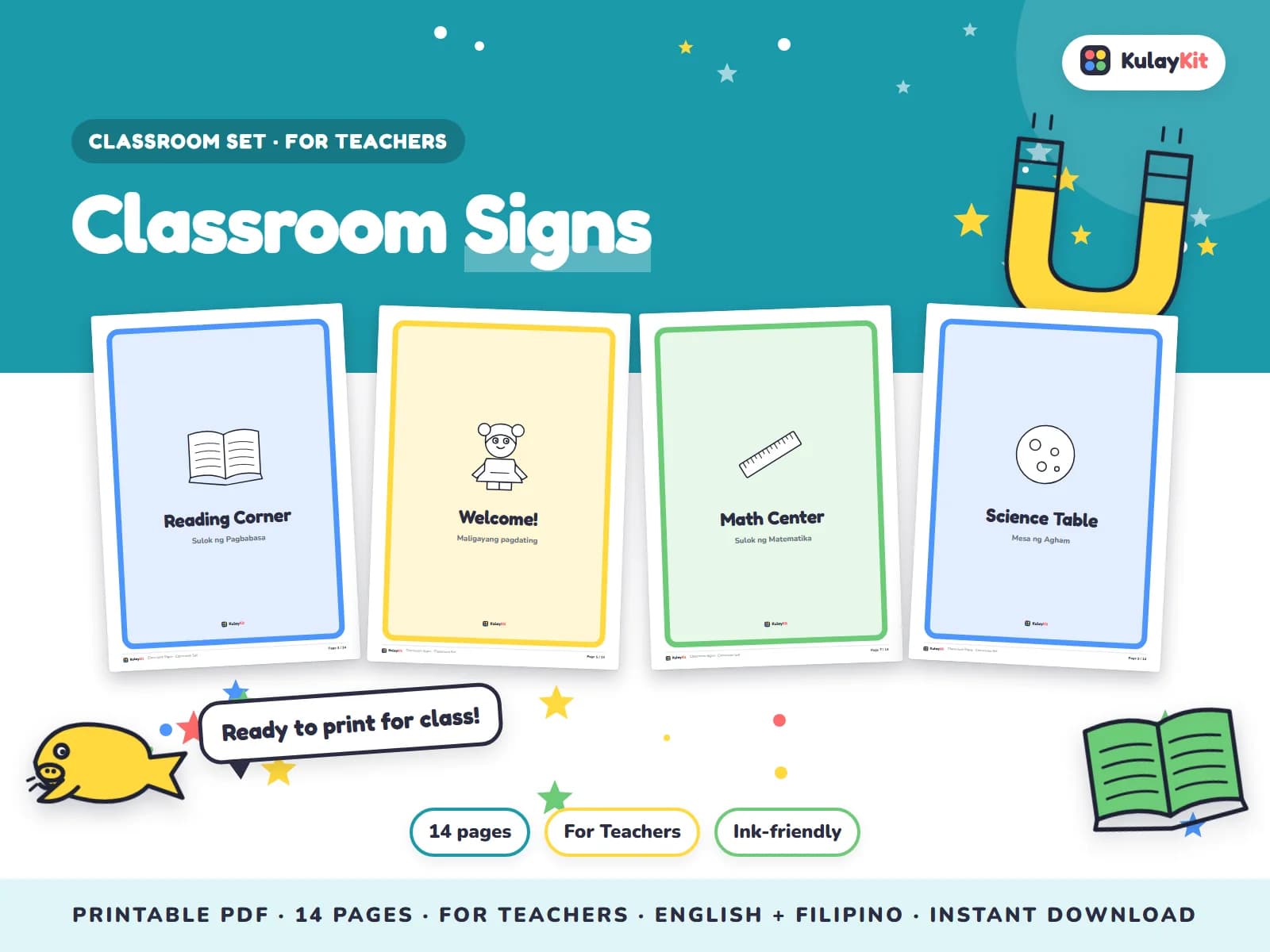 Ready-to-print classroom tools for teachers.