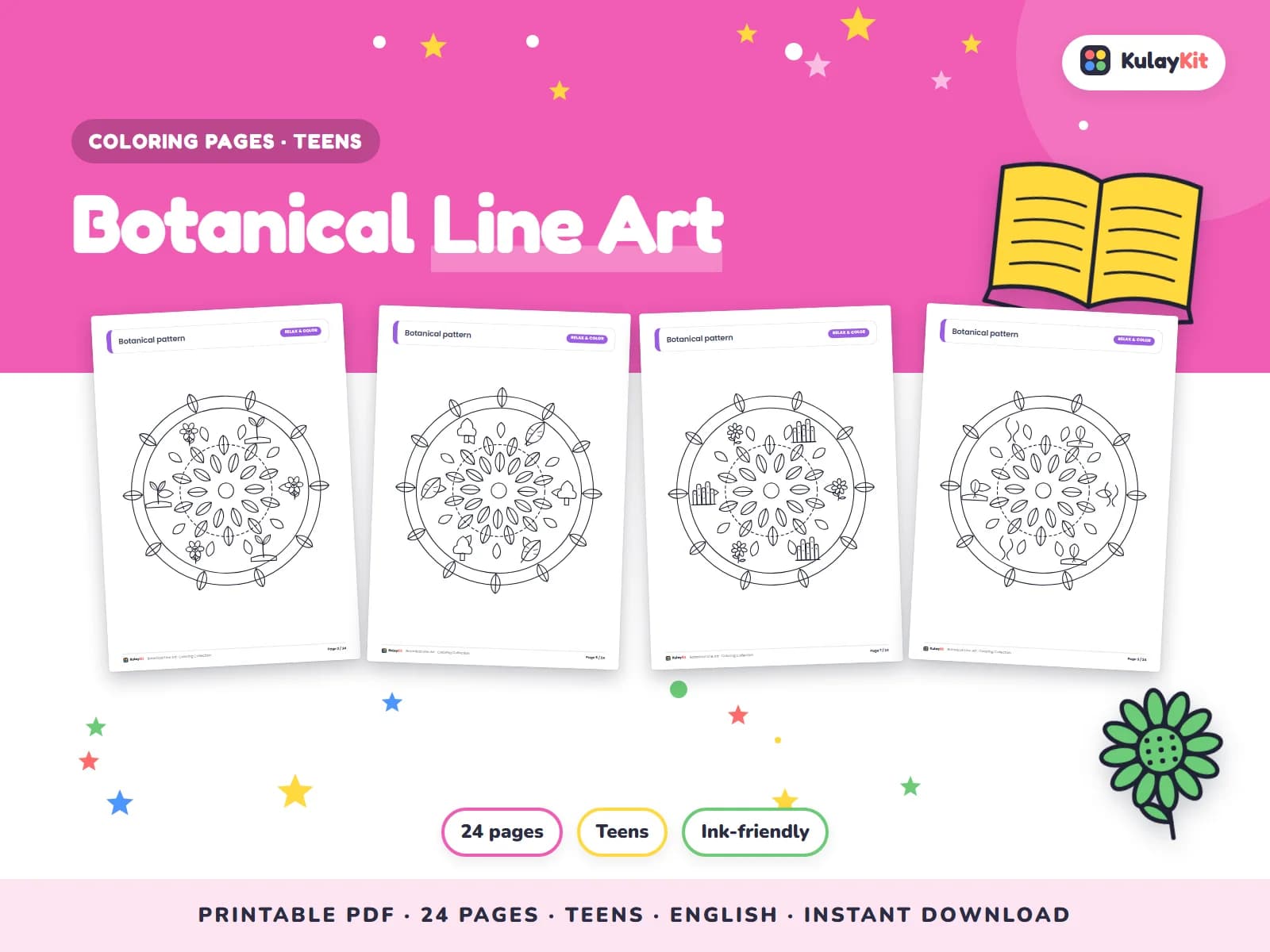 Colorful, modern coloring pages drawn for Filipino kids.