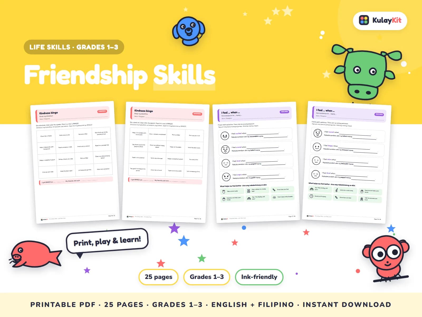 Charts, trackers, and values pages for growing kids.