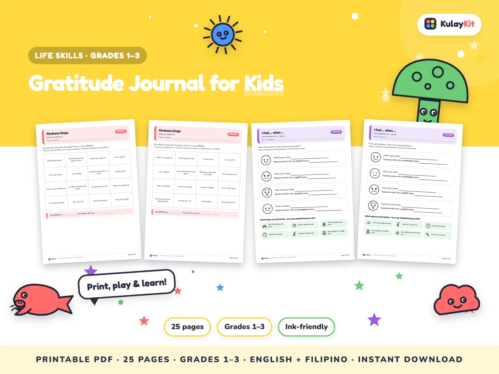 Charts, trackers, and values pages for growing kids.