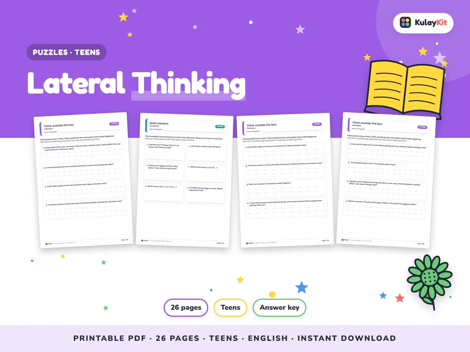 Brain games that make thinking fun.