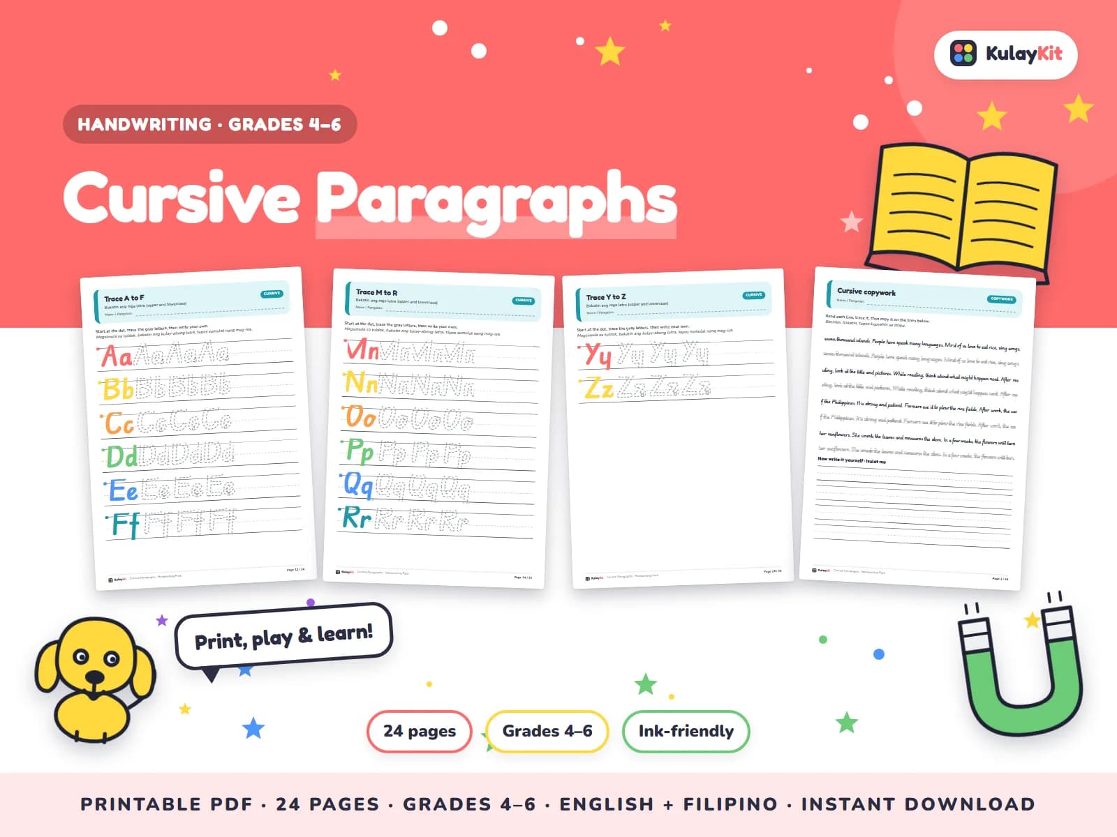 Tracing and handwriting practice that builds confident, neat writing.