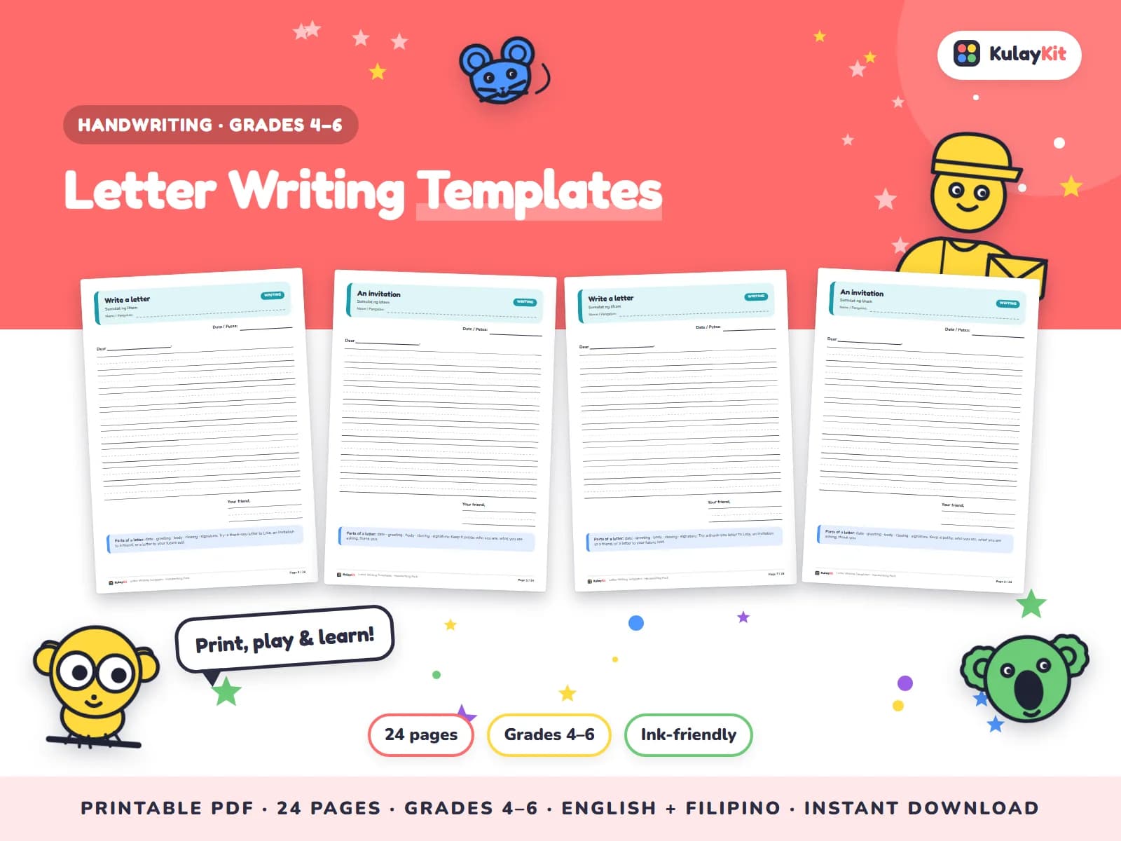 Tracing and handwriting practice that builds confident, neat writing.