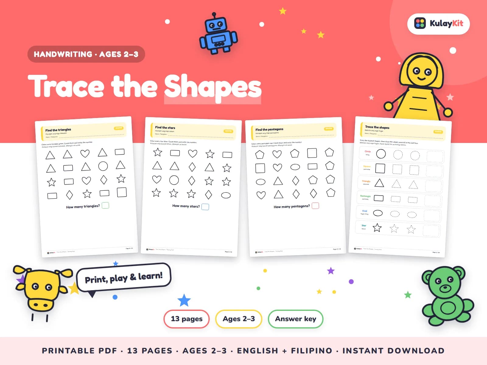 Tracing and handwriting practice that builds confident, neat writing.