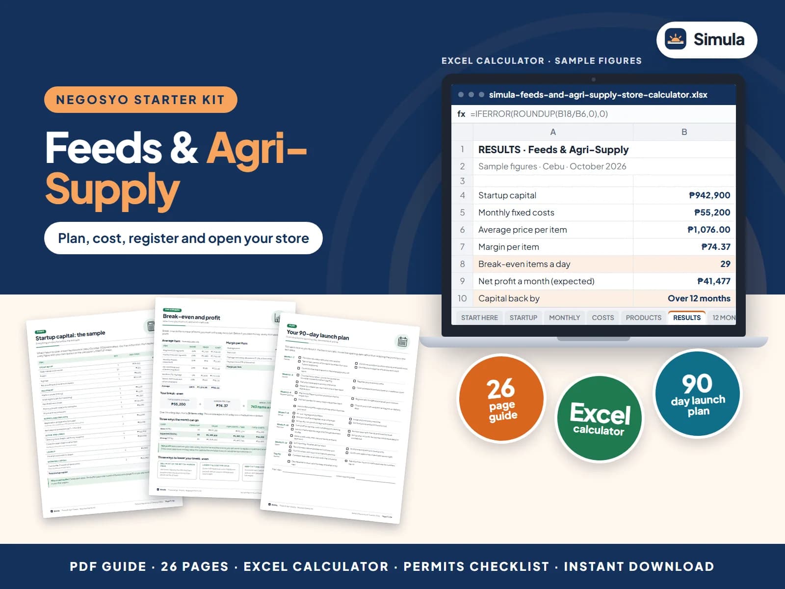 Plan, cost, register and open your store