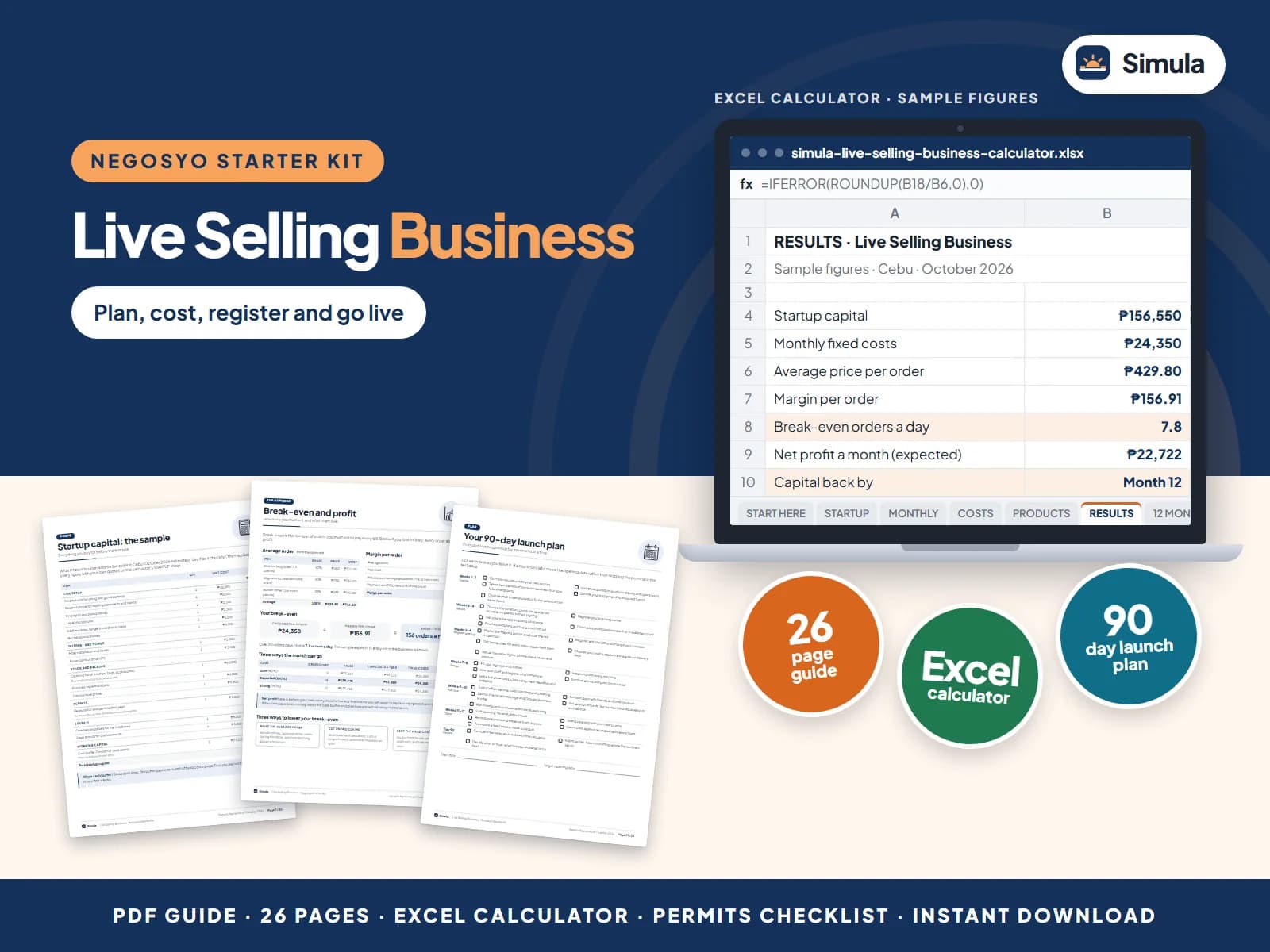 Plan, cost, register and go live