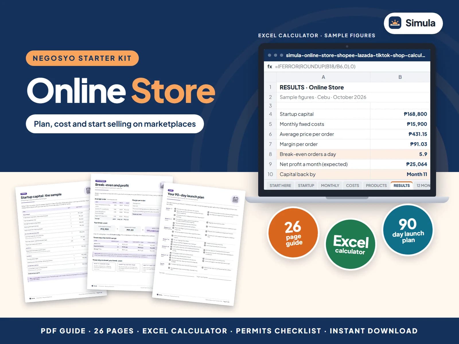 Plan, cost and start selling on marketplaces