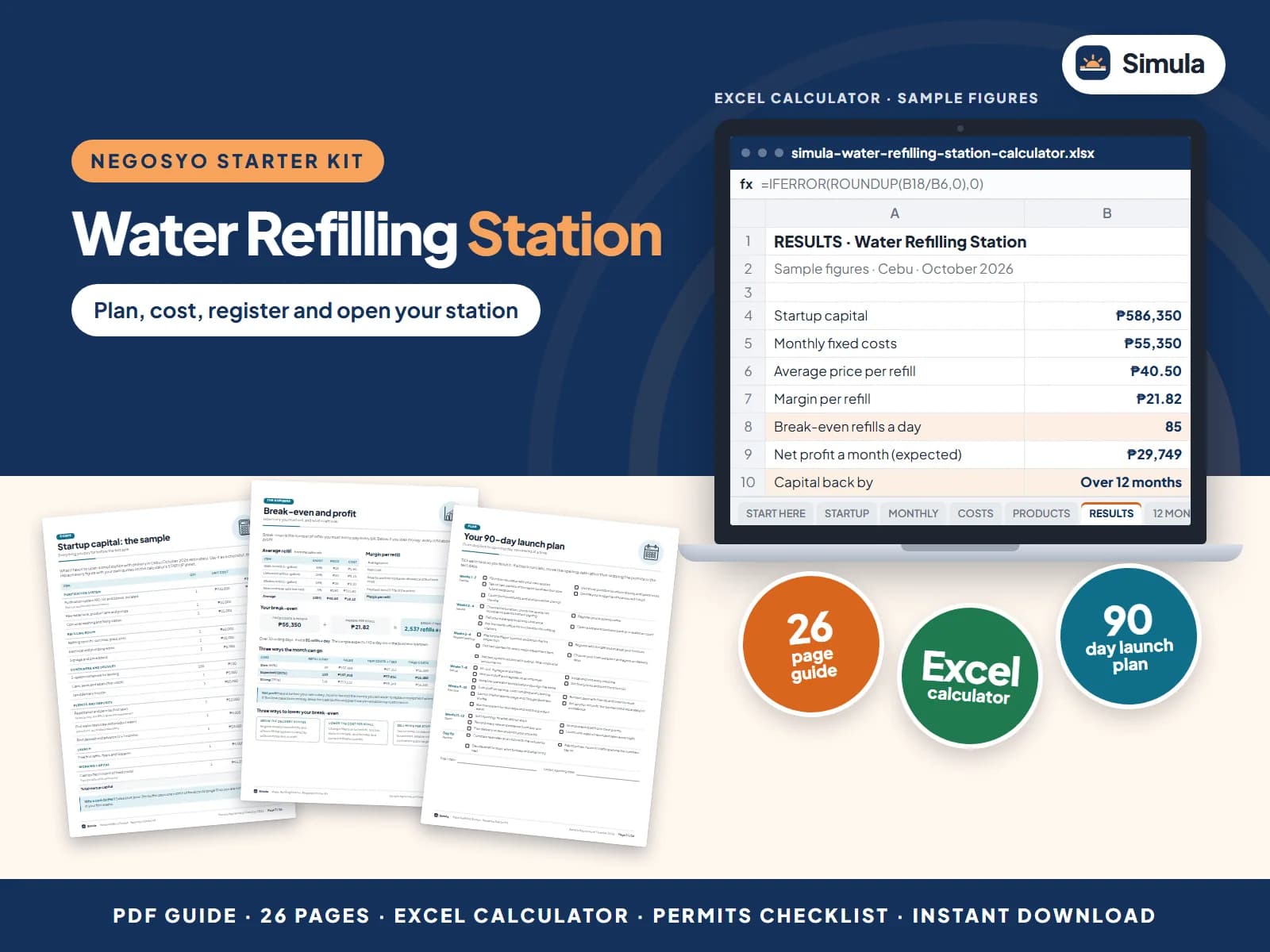 Plan, cost, register and open your station