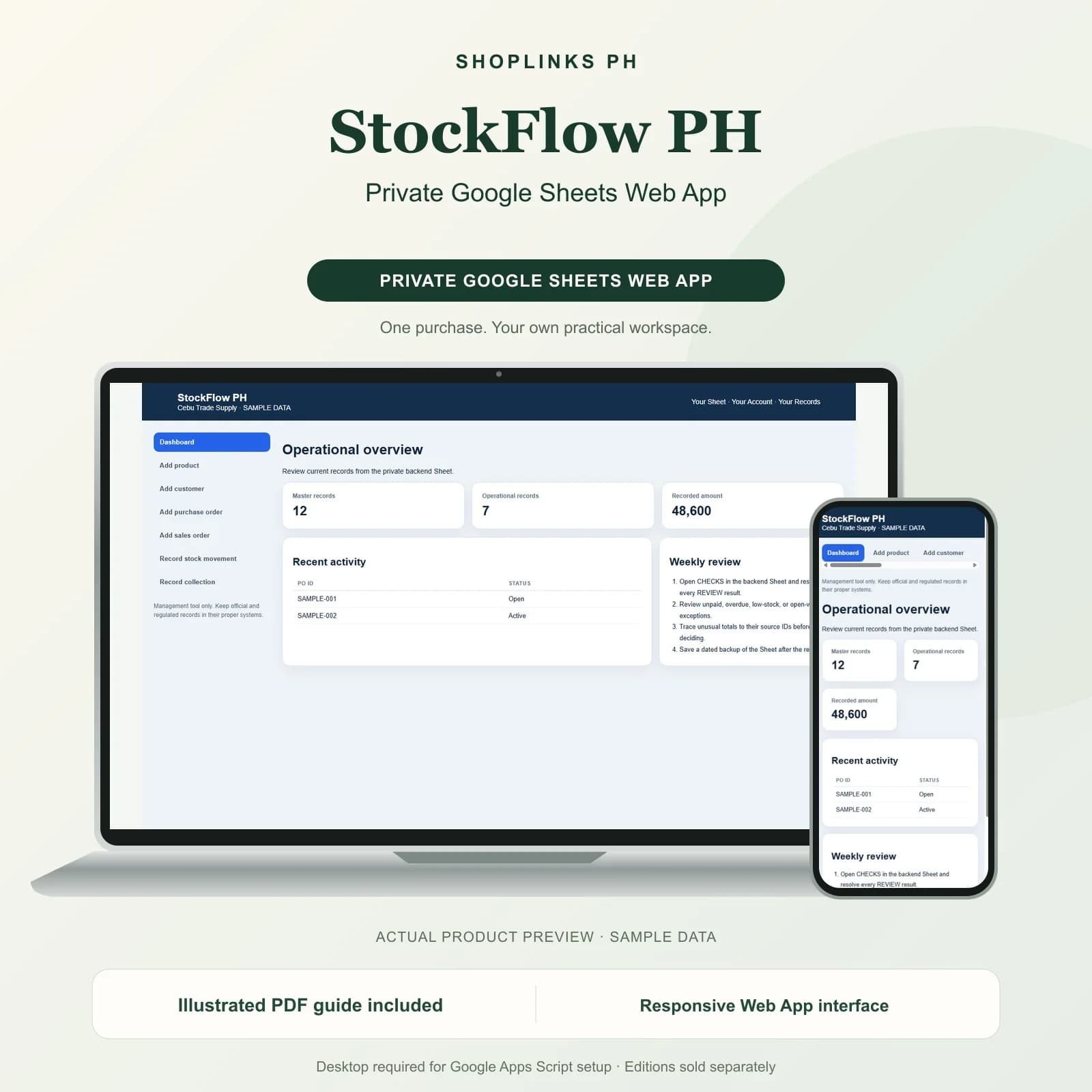 A clearer wholesale inventory, orders and receivables system workflow.
