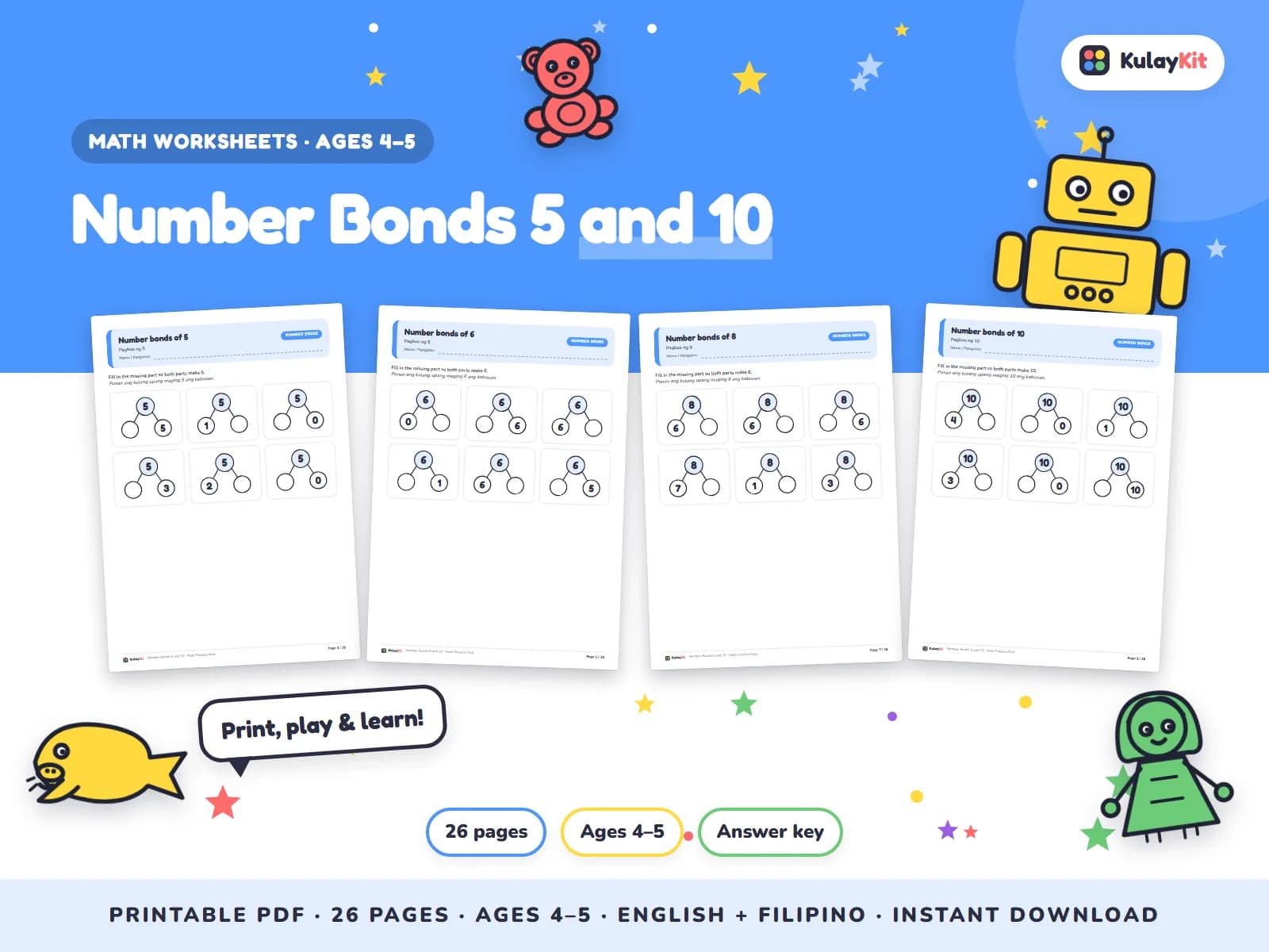 Math practice with clear drills, pictures, and Philippine money.