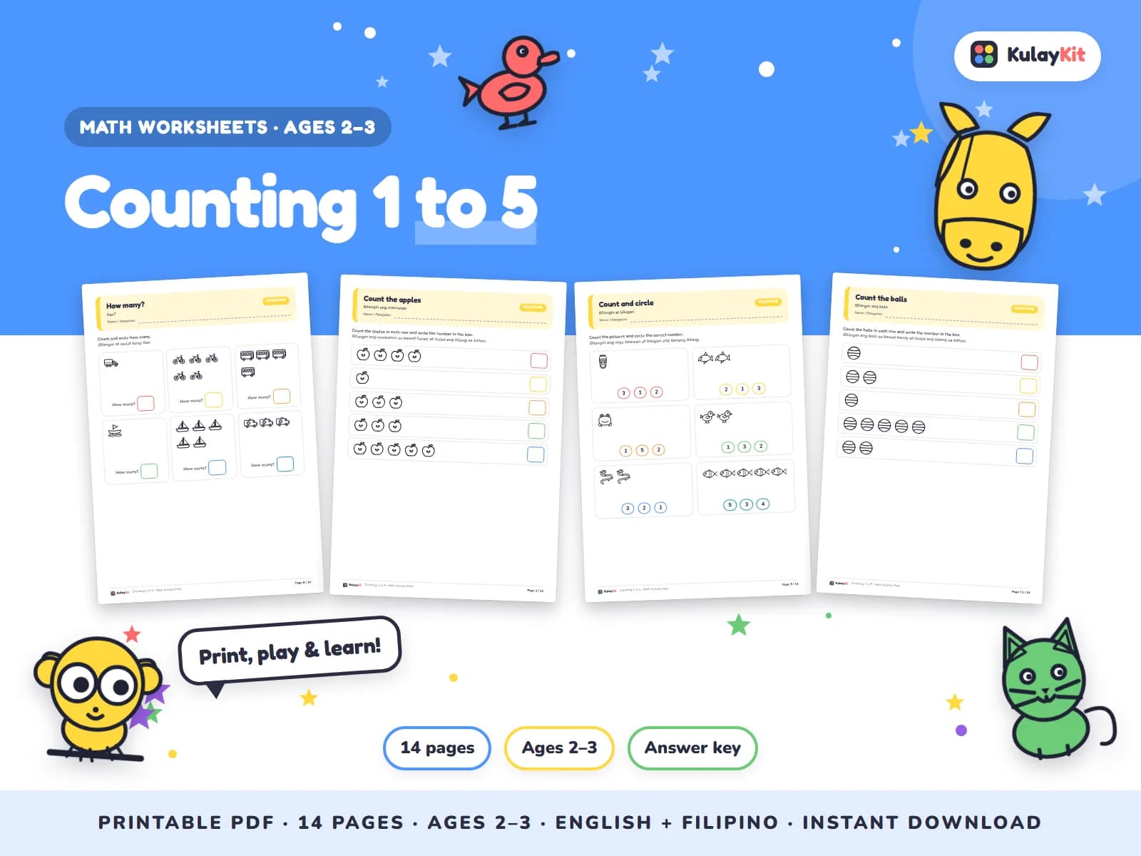Math practice with clear drills, pictures, and Philippine money.